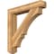 Ekena Millwork Balboa Craftsman Rough Sawn Bracket w/ Offset Brace, Western Red Cedar, 8"W x 46"D x 46"H BKT0806X46X46BOA04RWR - alternate 1